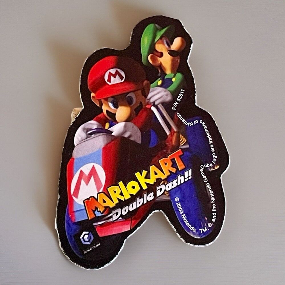NINTENDO 2003 MARIO KART DOUBLE DASH Promo Pinback Button Gamecube